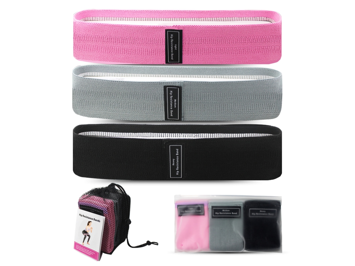 Yncm-3pcs Fitas De Yoga Antiderrapantes Para Exercícios