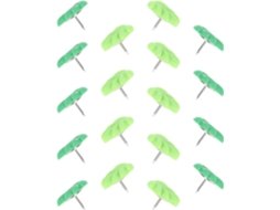 Tachinhas decorativas Hemobllo, feitas de plástico e metal, 20 unidades, formatos variados, ideais para paredes e outros espaços.