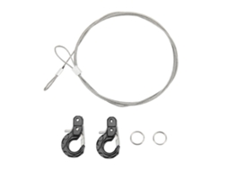 Mali ganchos de Reboque de Metal para Rc 2pcs Leve Compato para Scx10 D90 Trx4 1/10 Carros de Escalada Alumínio Aço Preto