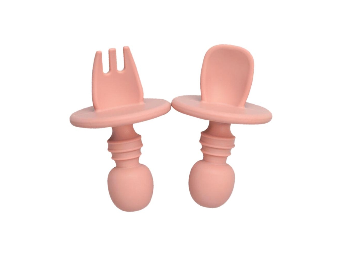 Utensílios Silicone LAXISCREED Prato Bebê Rosa