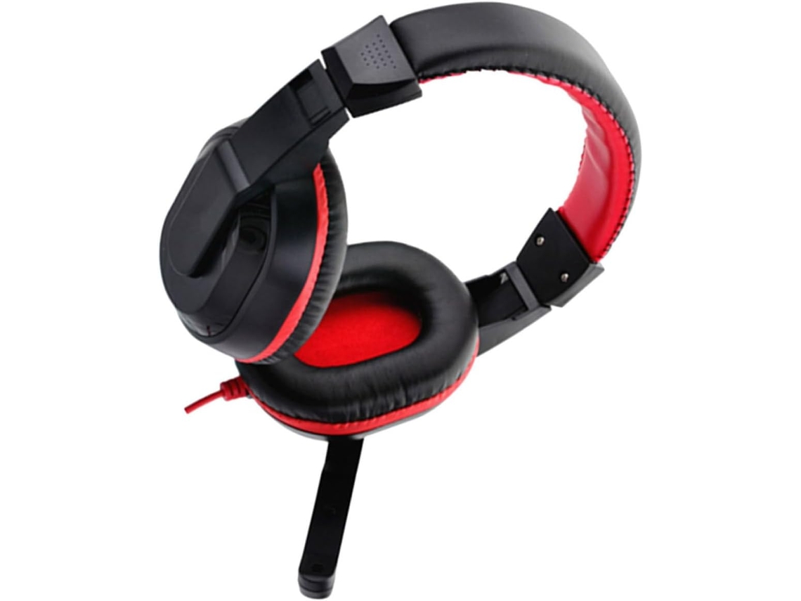 Fone De Ouvido Para Pc Com Arco Cabeça Ajustável E Conectores 3,5 Mm