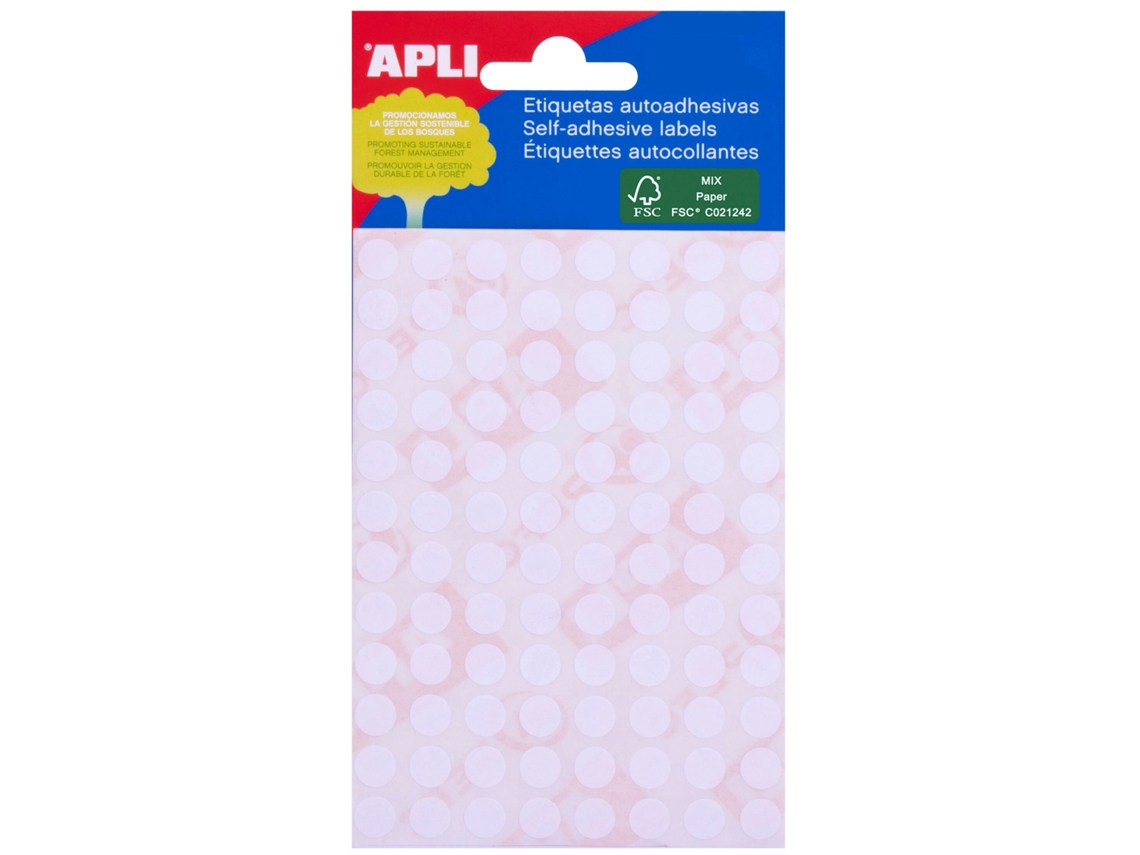 Etiquetas Manuscritas APLI (Branco - Ø 19 mm)