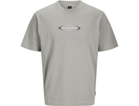T-shirt De Homem Jj Jcopacer Branding Ss Crew Estampado Cinzento (m)