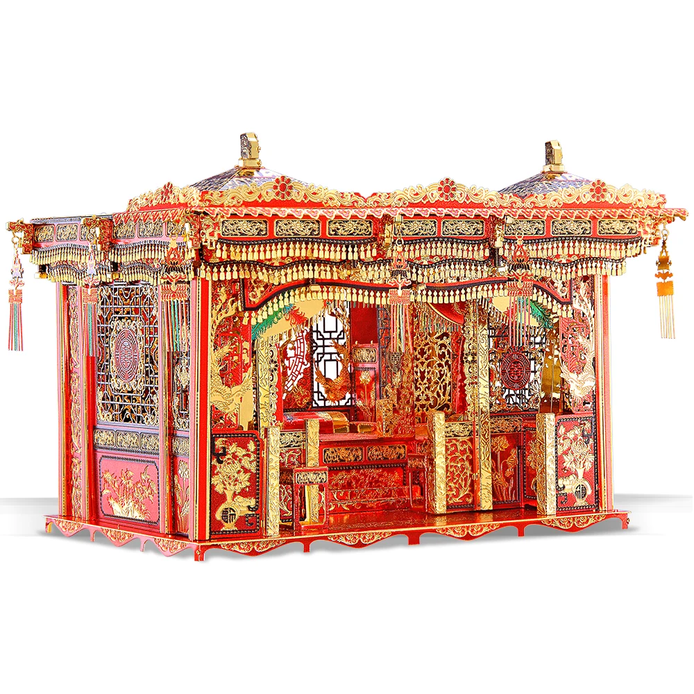 (cama De Noiva) Quebra-cabeça 3d De Metal - Cadeira De Noiva - Série Casamento - Modelo Para Montar