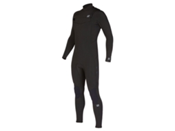 Terno de Neoprene Manga Longa com Zíper no Peito 302 Absolute Preto Sbillabong