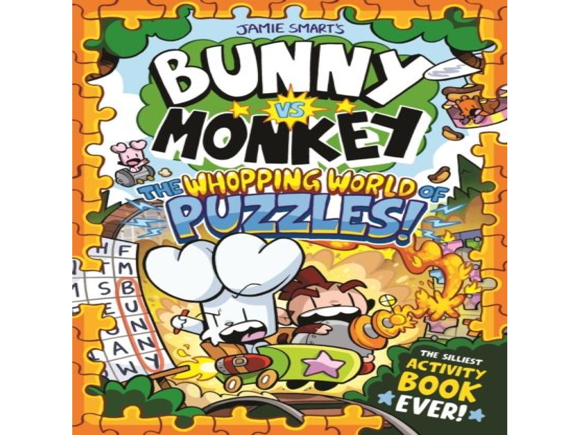 Livro Bunny vs Monkey The Whopping World of Puzzles de Jamie Smart (Inglês)