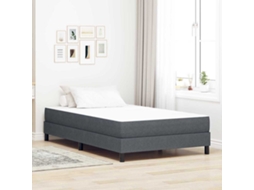 Vidaxl Colchão De Cama Com Colchão Cinzeto 120 X 200 Cm Tecido