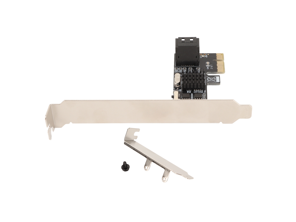 Placa De Expansão Pcie Para Sata 3.0 2 Portas Pcie 1x 4x 8x 16x Placa De Controlador Adaptador Sata