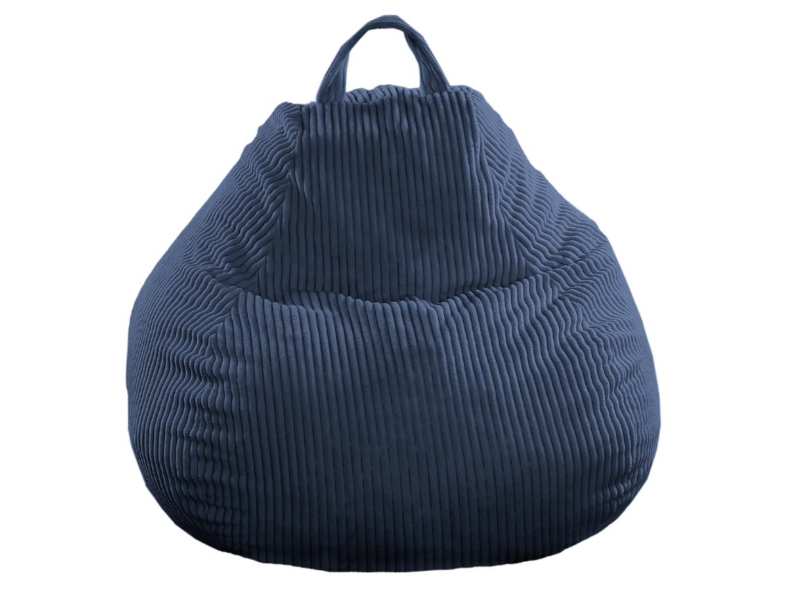 Pufe Pêra Bombazina Bananair 120 X 100 Cm Azul Escuro