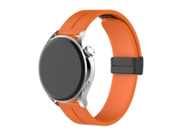 Bracelete Para Garmin Vívoactive 4s (18mm) Laranja Cuich