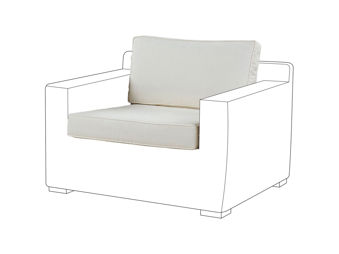 Conjunto De Capas Para Almofadas De Exterior Beliani Ardea De Poliéster Branco 80x41x12