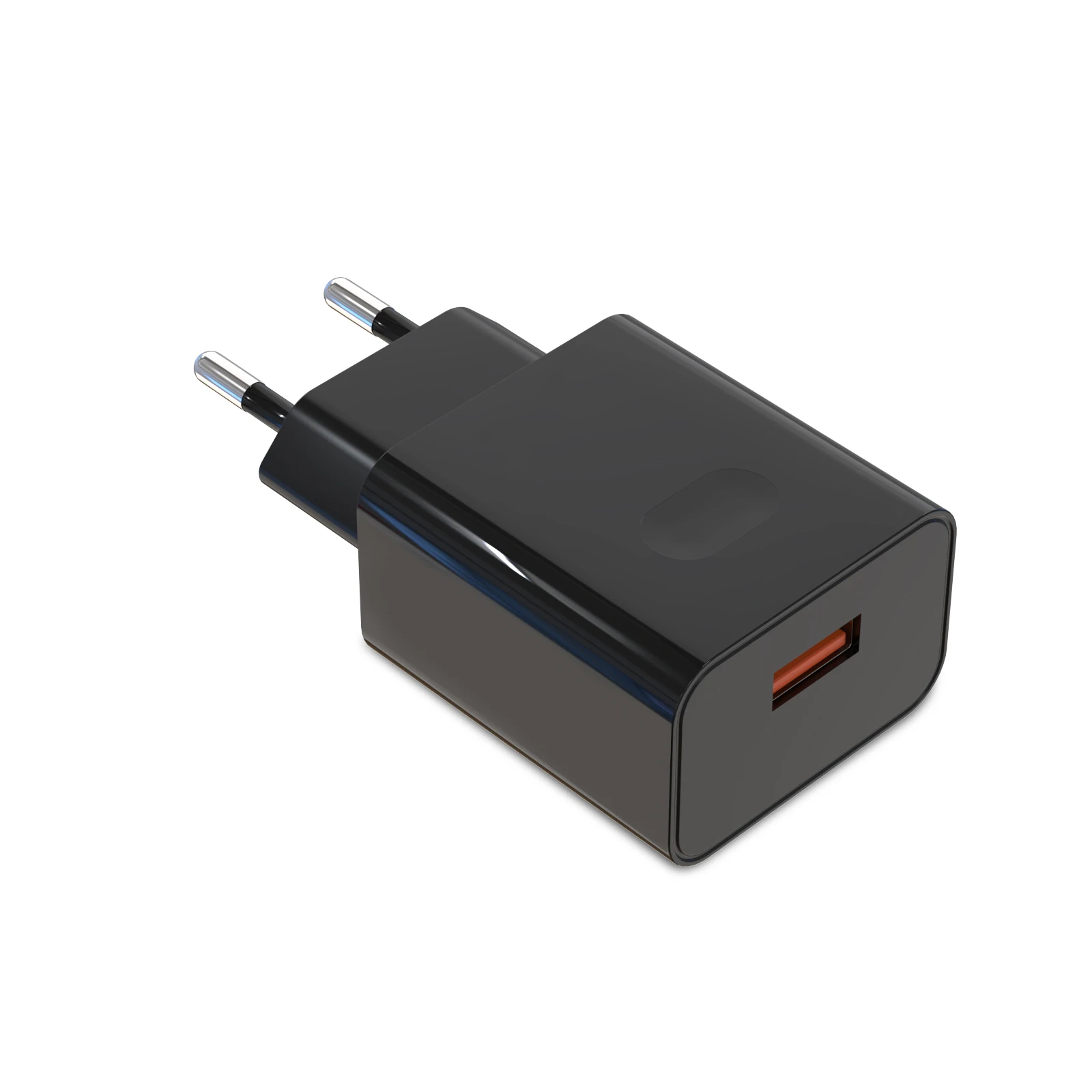 (preto) Carregador De Parede Usb Rápido Qc3.0 De 18 W, Padrão Europeu