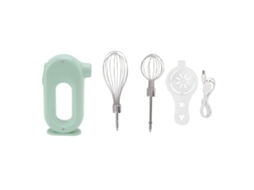 Batedeira Elétrica Manual De 3 Velocidades, Verde, 5v 20w, Alça Antiderrapante, Batedor Leite Portátil