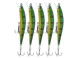 Isca Artificial Minnow com Anzol Triplo 5pcs