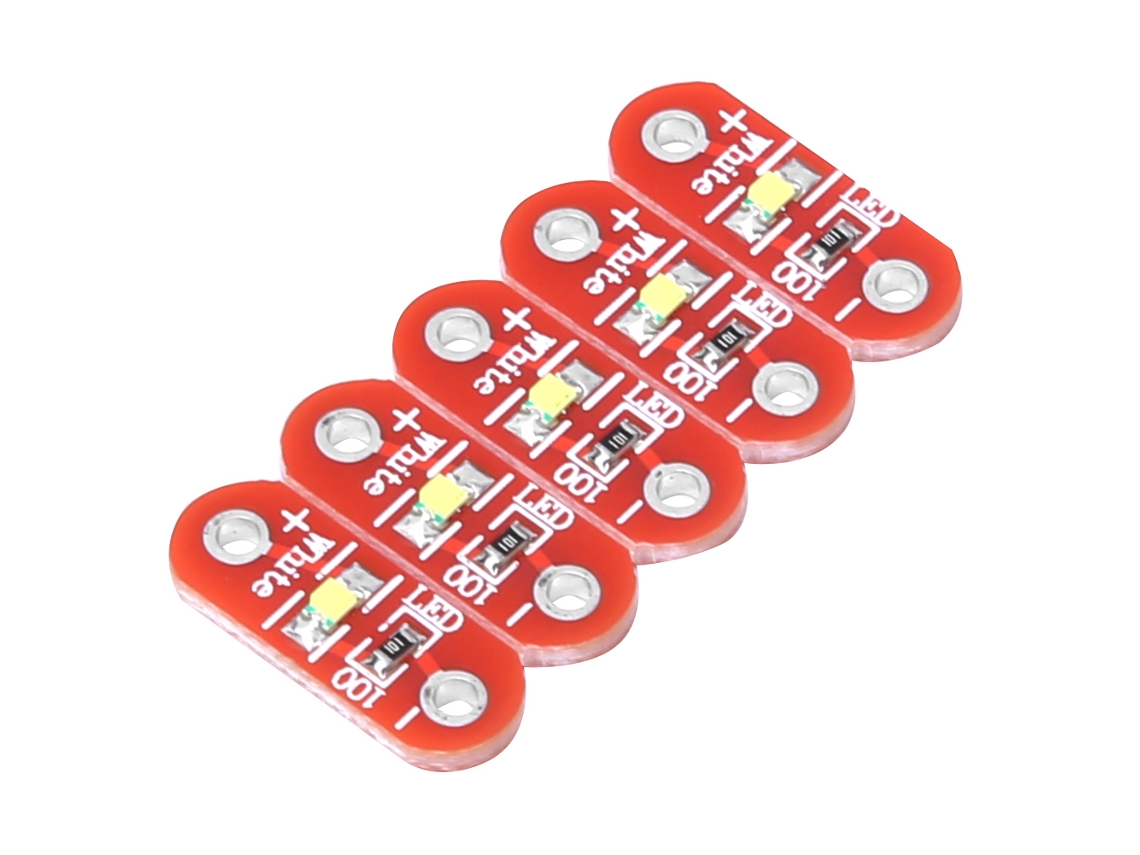 Laxiscreed Módulo De Estilhaço Led Wearable Branco Compatível Com Arduino, 3-5v