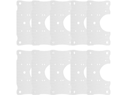 Luxshiny Conjunto De 10-placas Reparo Dobradiças Em Aço Inoxidável Para Portas Armários, Ideais Para Reparo De Armários