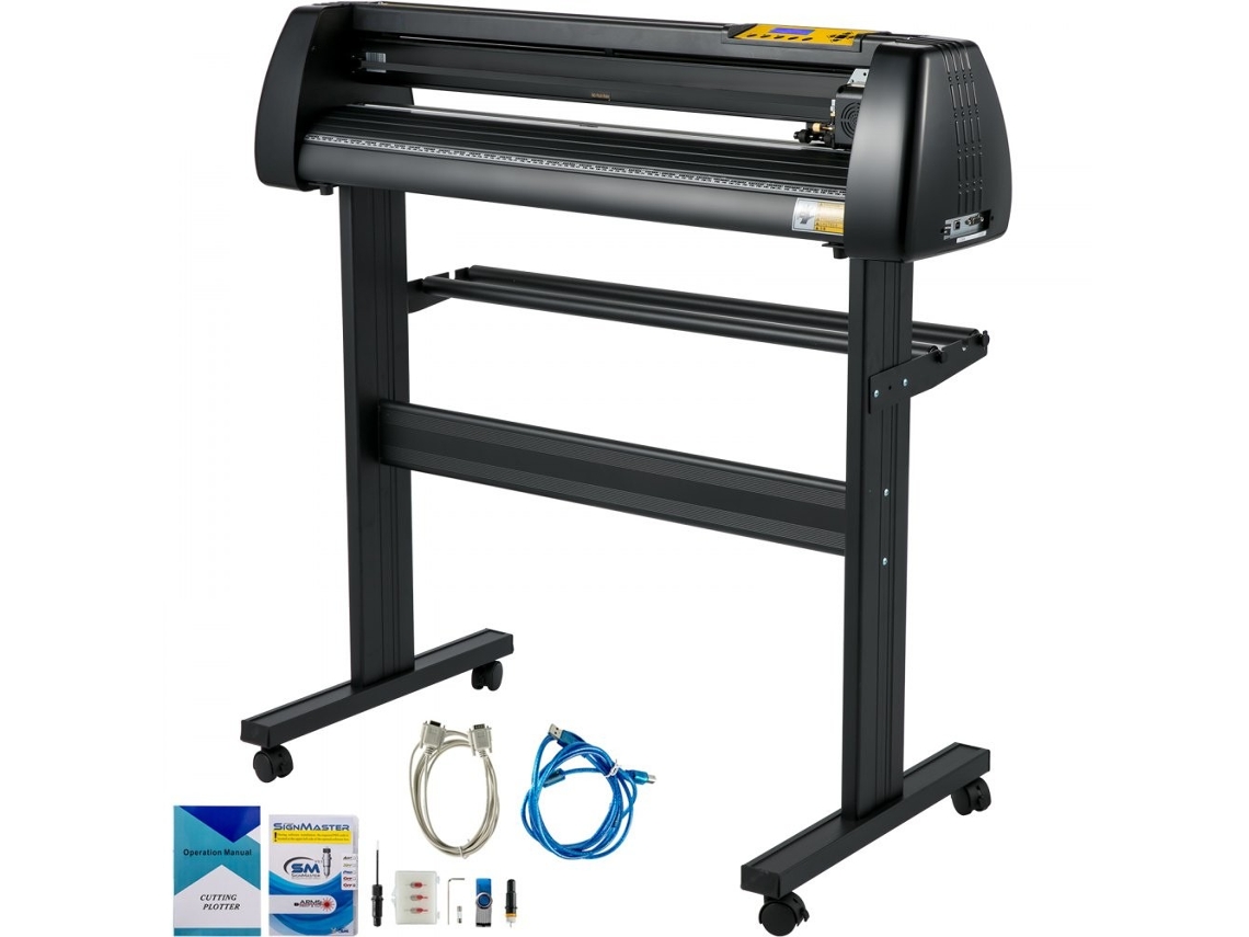 Plotter De Corte Vinil 720mm Profissional Com Lcd, Lâminas E Software Tekmaquinas