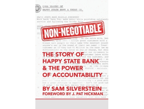Livro Non-Negotiable: The Story of Happy State Bank & The Power of Accountability (No More Excuses Series) Sam Silverstein (Inglês)