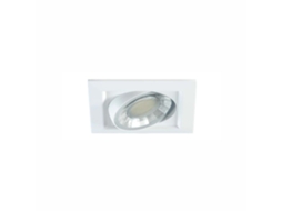 Spot Led Quadrado Embutido Ajustável Diguável 8w Ip44 4000k