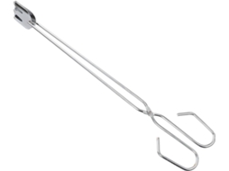 Conjunto De 5 Presilhas Cromadas Longas Para Uso Em Churrasqueiras Ao Ar Livre Com Proteção Contra Queimaduras