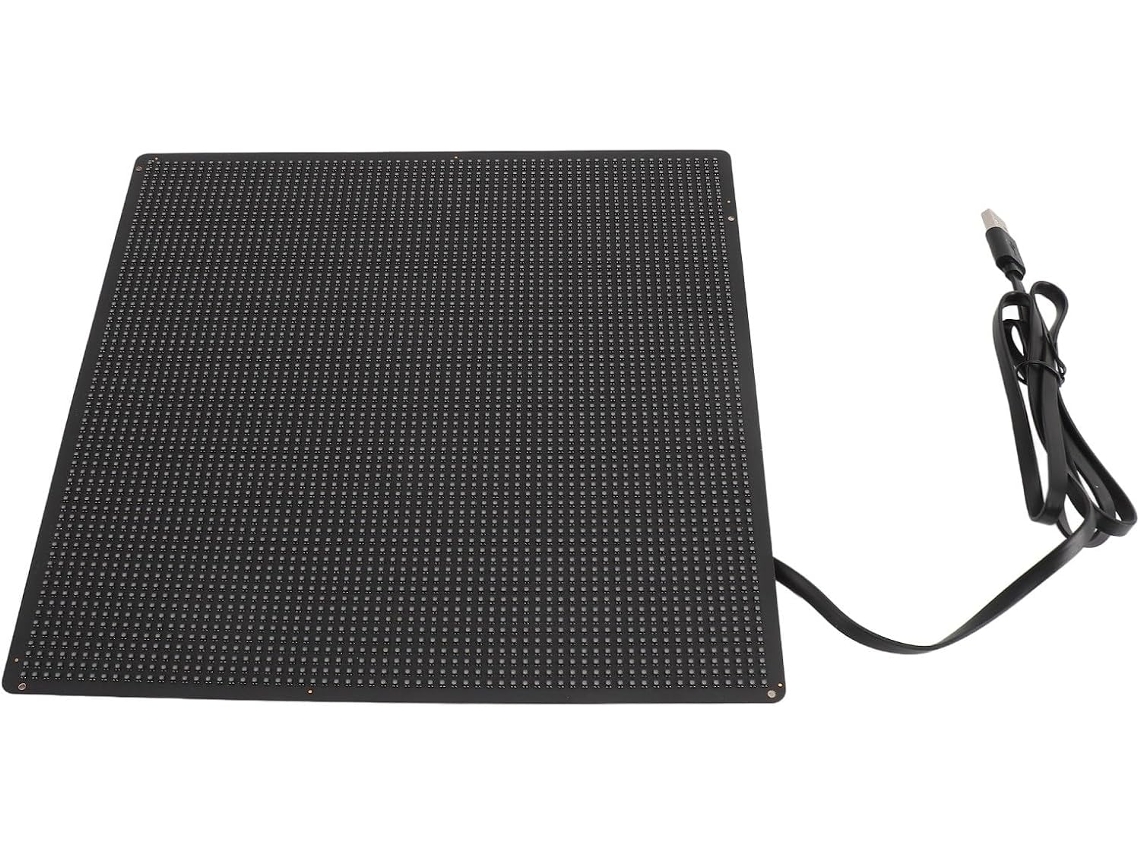 Painel De Led Programável Com 84 Textos, 25 X 25 Cm (9,84 X 9,84 Polegadas), Resolução De 64 X 64 Pixels, Conteúdo.