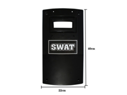 Walshlxq modelo de Plástico Mini Escudo para Figura de Policía Swat Juguete Simulador de Equipo Policial Juguetes para Niños