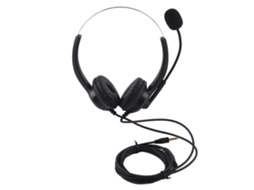 Fones De Ouvido Para Call Center Com Cancelamento De Ruído Earmuffs Rotativos 330° Plug 3.5mm