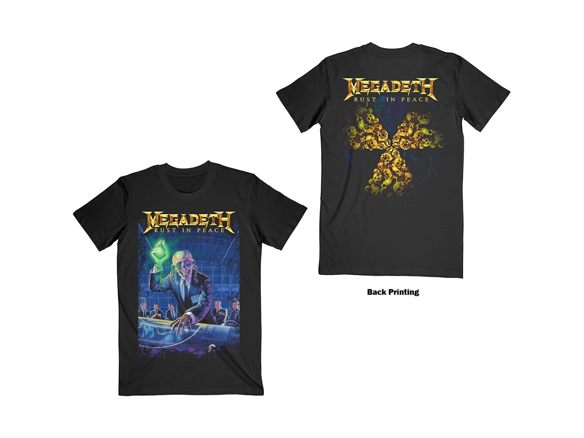 T-shirt Megadeth Rust In Peace 30Th Anniversary Preto L
