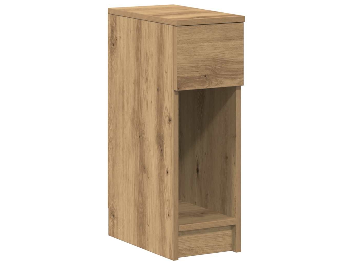Bedside Cabinet, Bedside Cabinets Vidaxl Marrom Madeira Processada (n/a)