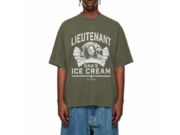 Rockinstone Forrest Gump Lt Dan Ice Cream Solid Military Green Adult T-shirt Unique Designer Style