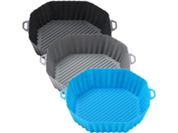Conjunto de 3 Inserções Silicone para Fritadeira Elétrica, Reutilizáveis, Resistentes Ao Calor, CHABERLU