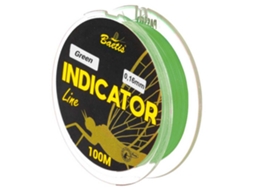 Linha de Pesca com Mosca Indicator 100 M Verde 0.160 Mmbaetis
