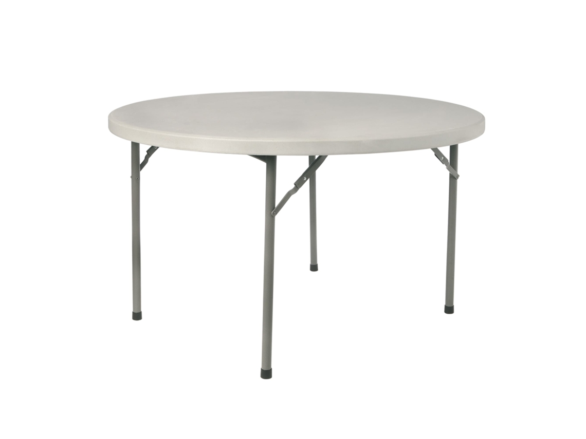 GARBAR Rossini Mesa Redonda Dobrável Interior e Exterior Ø122 Cinza