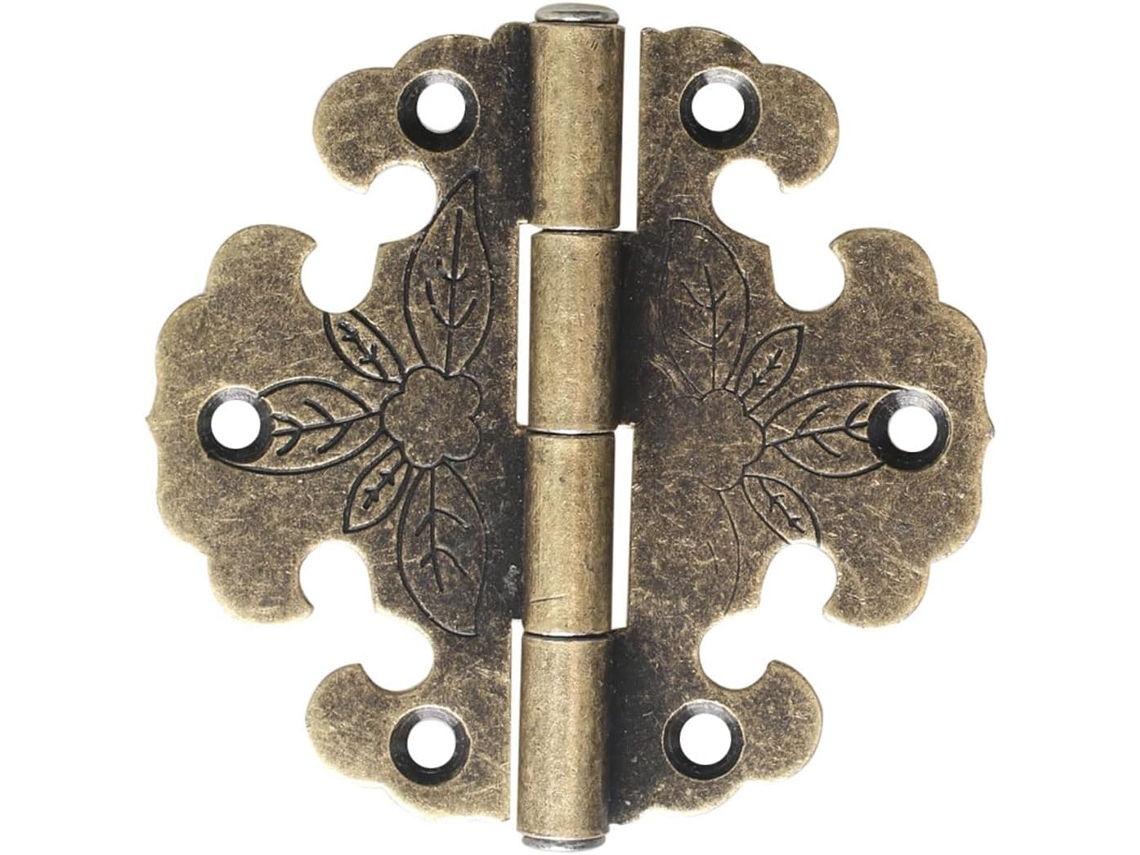 Conjunto De 10 Dobradiças Redondas Para Móveis, Armários E Joias, Com