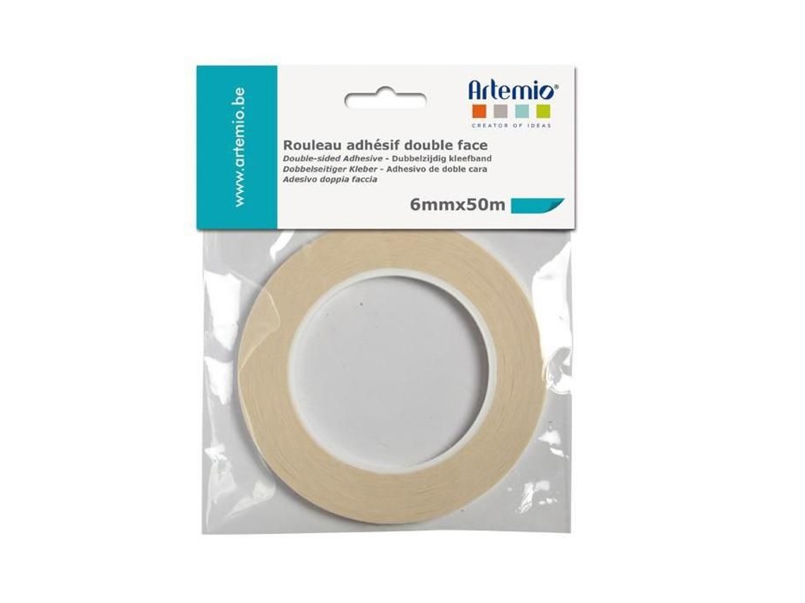 Fita Dupla Face, Adesiva Dupla Face, Largura 6 Mm