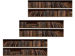 Adesivos Parede Impermeáveis Pvc Escadas 6 Peças Design Simula Biblioteca Fáceis Aplicar Decoração Moderna GOKOCO