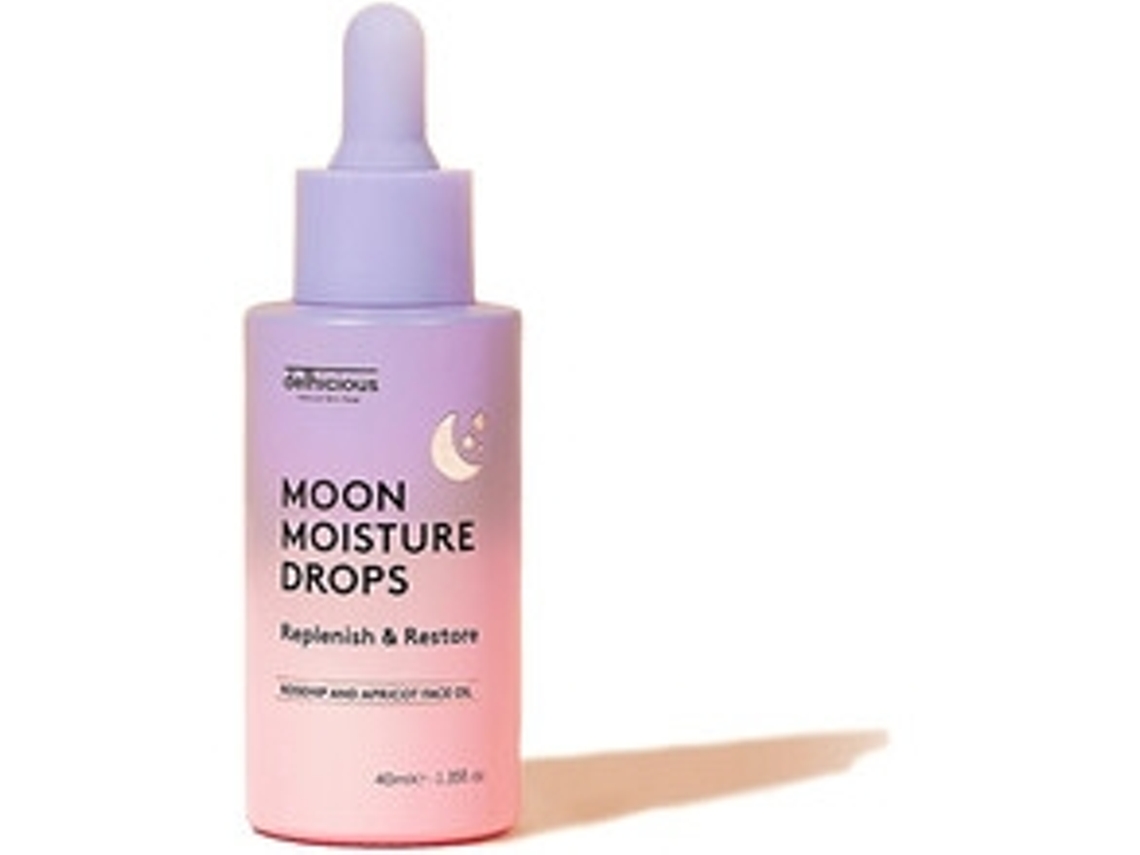 DELHICIOUS Moon Moisture Drops Face Oil Noční Pleťový Olej 40Ml