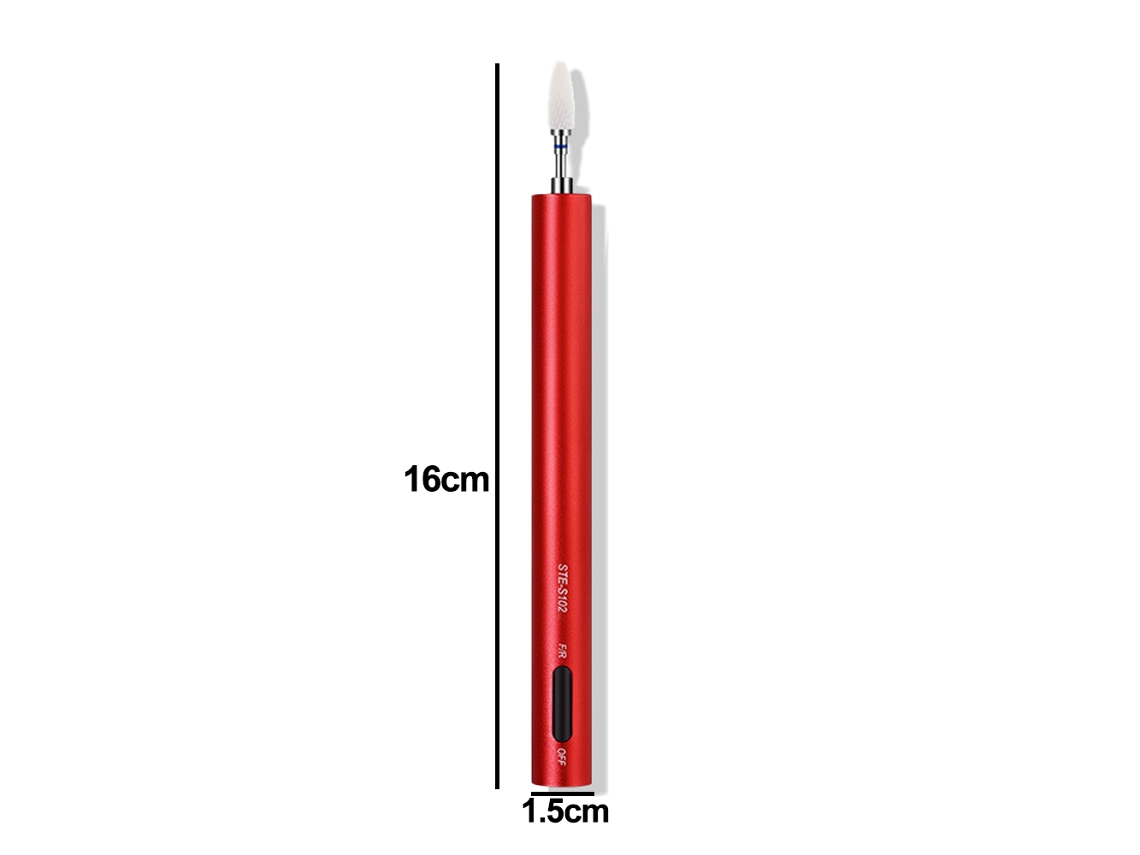 Broca De Unha Elétrica Kit De Manicure E Pedicure Profissional Portátil Com Cortador De Unhas Falsas De Acrílico Vermelho Proton ZMDECQNA