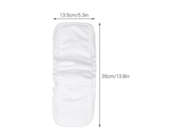 Mali 5 Absorventes de Fralda Laváveis Algodão Design Elástico Alta Absorção Portátil para Bebê