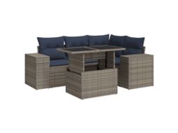 Garden Sofa Set, Garden Sofa Sets Vidaxl Cinzeto Rattan / Vime (n/a)