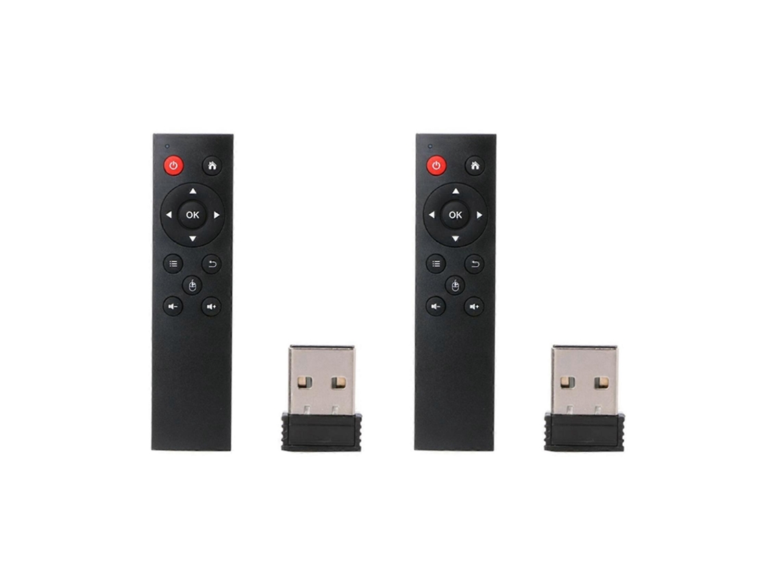 2x Air Mouse Sem Fio Universal 2.4g com Teclado e Controle Remoto para PC e Android TV Box