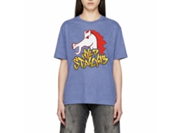 Rockinstone Bill And Ted Stallyns Heather Light Blue Adult T-shirt Size:s