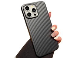 Capa Rigida Ondulada Wave para iPhone 14 pro max VEANXIN Preto
