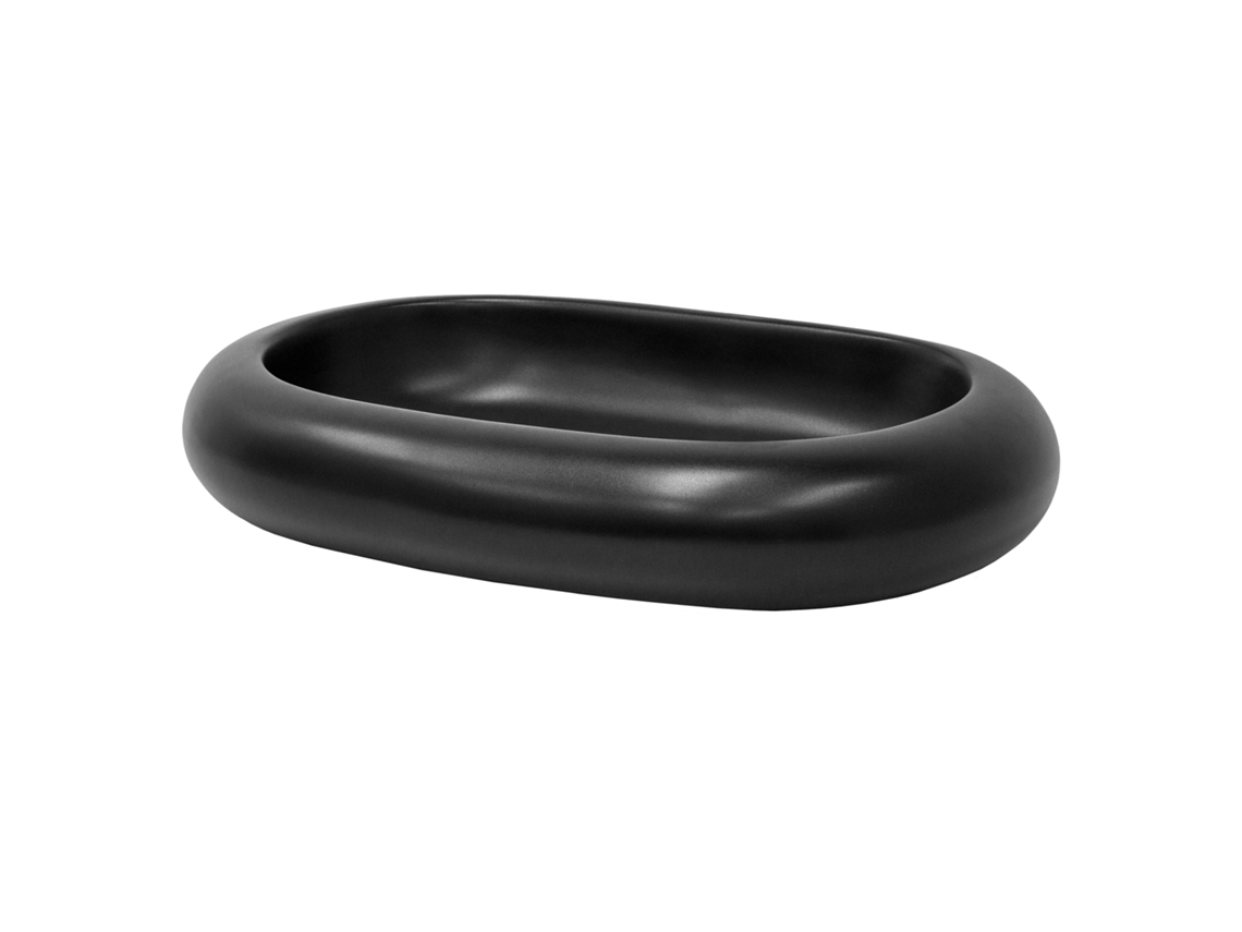 Lavatório ML-DESIGN (Preto - Cerâmica - 65 x 45 x 11cm)