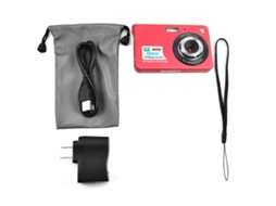 Aetheria câmera Digital Mini Ultra Slim 5mp Camcorder Gravador de Vídeo Hd 720p com Tela 2,7 Polegadas Vermelha