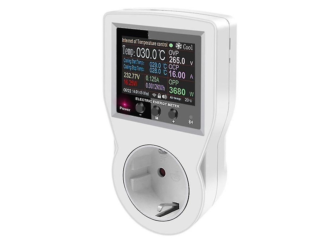 Lurelia Termostato Digital Tuya Wi-fi 16a Ac220v, Controlador De Temperatura Digital, Interruptor Temporizador, Sensor, Ficha Ue