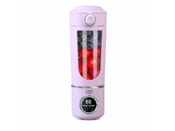 Liquidificadora Portátil Recarregável 700 Ml, Copo Para Sumos Com Tampa Dupla, Roxa