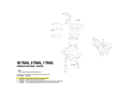 Avid Caliper Parts Kit Elixir X0/9 Trail