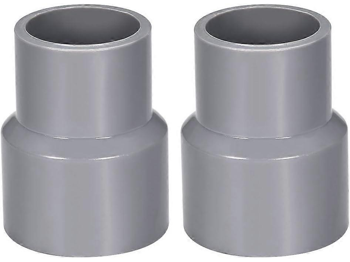 Acoplamiento Reductor de Tubería Pvc 40mm X 32mm Dwv Gris para Desagüe 2 Piezas