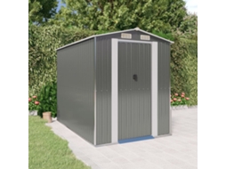 Vidaxl Abrigo De Jardim 192x274x223 Cm Aço Galvanizado Cinzento-claro